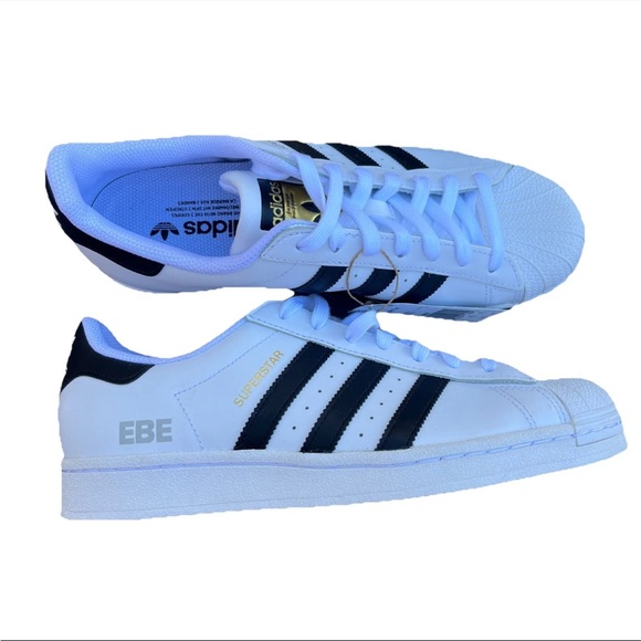 Adidas Superstar White Sneakers Men’s Size 9 - Picture 4 of 8